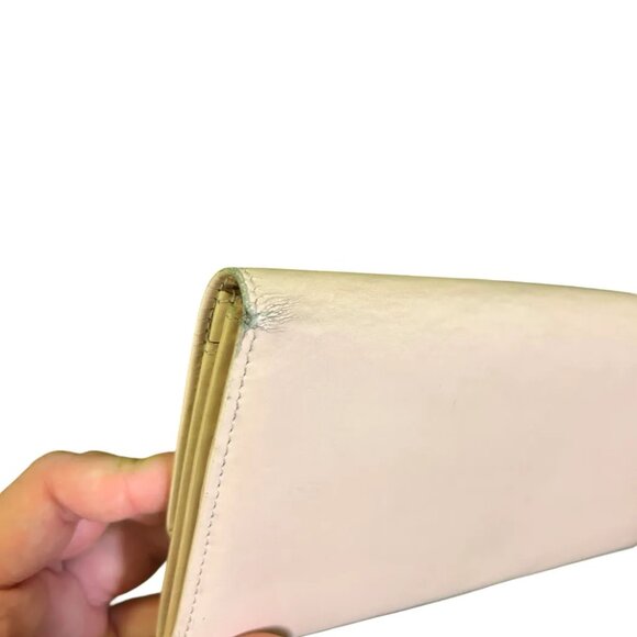 Authentic Vintage Cartier Light Pink Love Wallet with Gold Accents - Picture 7 of 11